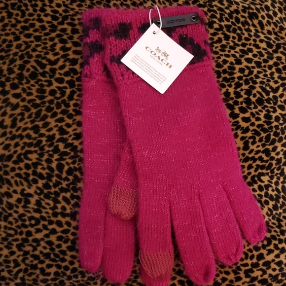 Coach ocelot tech gloves - Picture 2 of 4